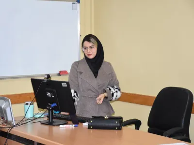 جلسه دفاع از پایان نامه خانم فاطمه پری دخت  دانشجوی کارشناسی ارشد مهندسی بهداشت حرفه ای