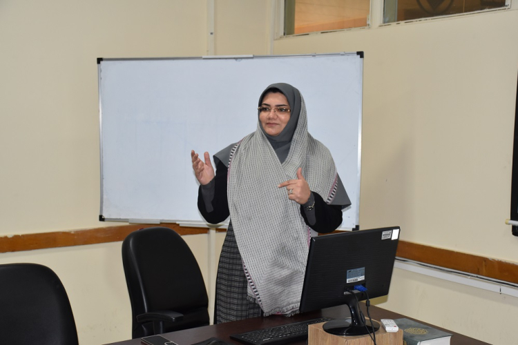 جلسه دفاع از پایان نامه خانم ندا ابریشمی  دانشجوی کارشناسی ارشد آمار زیستی