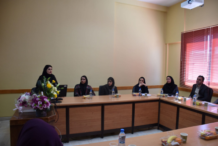 دفاع پايان‌نامه کارشناسي ارشد (MSc) در رشته مديريت سلامت، ايمني و محيط زيست (HSE) سرکار خانم مینا جانقربان